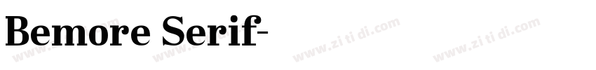 Bemore Serif字体转换